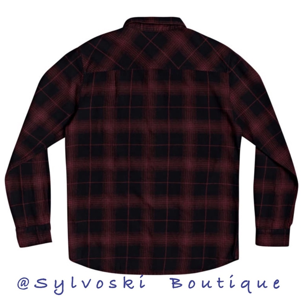 🔥Quiksilver Shadow Swells Long Sleeve Shirt NWT - Picture 6 of 8
